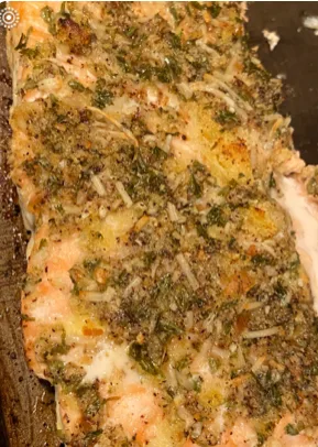 Baked Parmesan Crusted Salmon