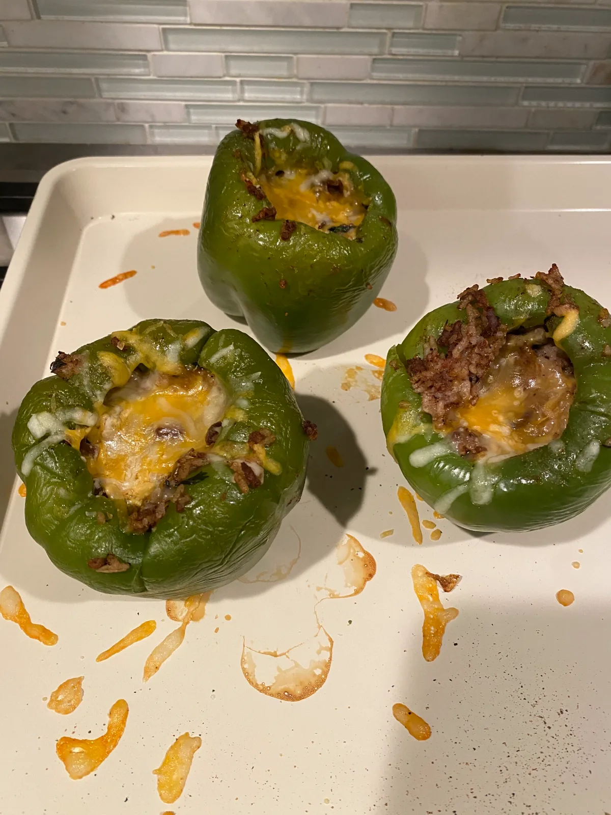 Meatloaf Stuffed Bell Peppers