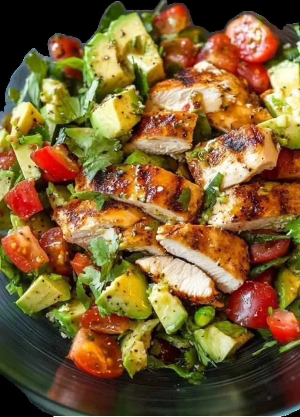 Avocado Chicken Salad with Lime Dressing