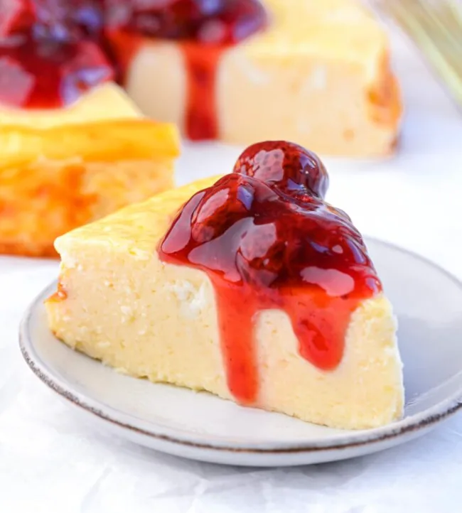 3-Ingredient High Protein Cheesecake