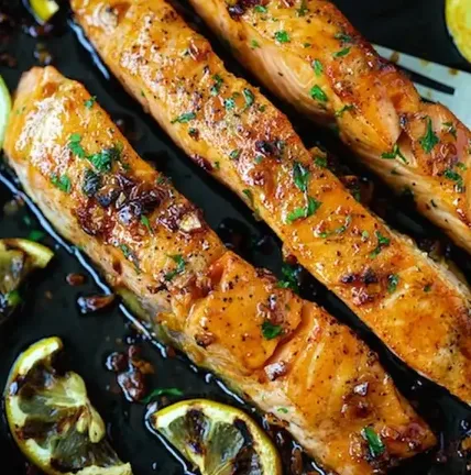 Honey Garlic Salmon Skillet