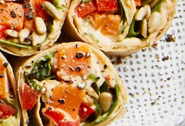 Sweet Potato and Veggie Roll-Ups