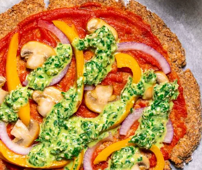 Vegan Cauliflower Pizza Crust