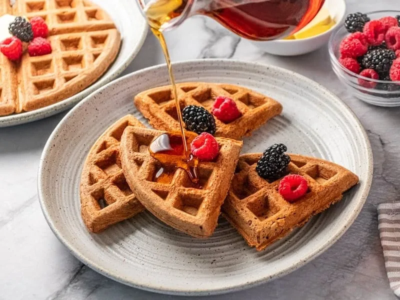 Chocolate Whey Protein Waffles
