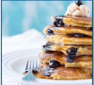 Paleo Protein Blueberry Pancakes