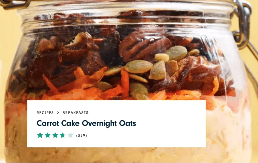 Carrot Cake Overnight Oats