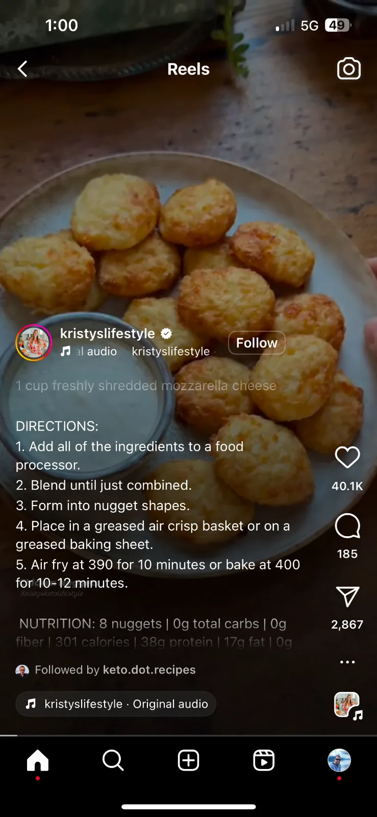 Homemade Keto Chicken Nuggets