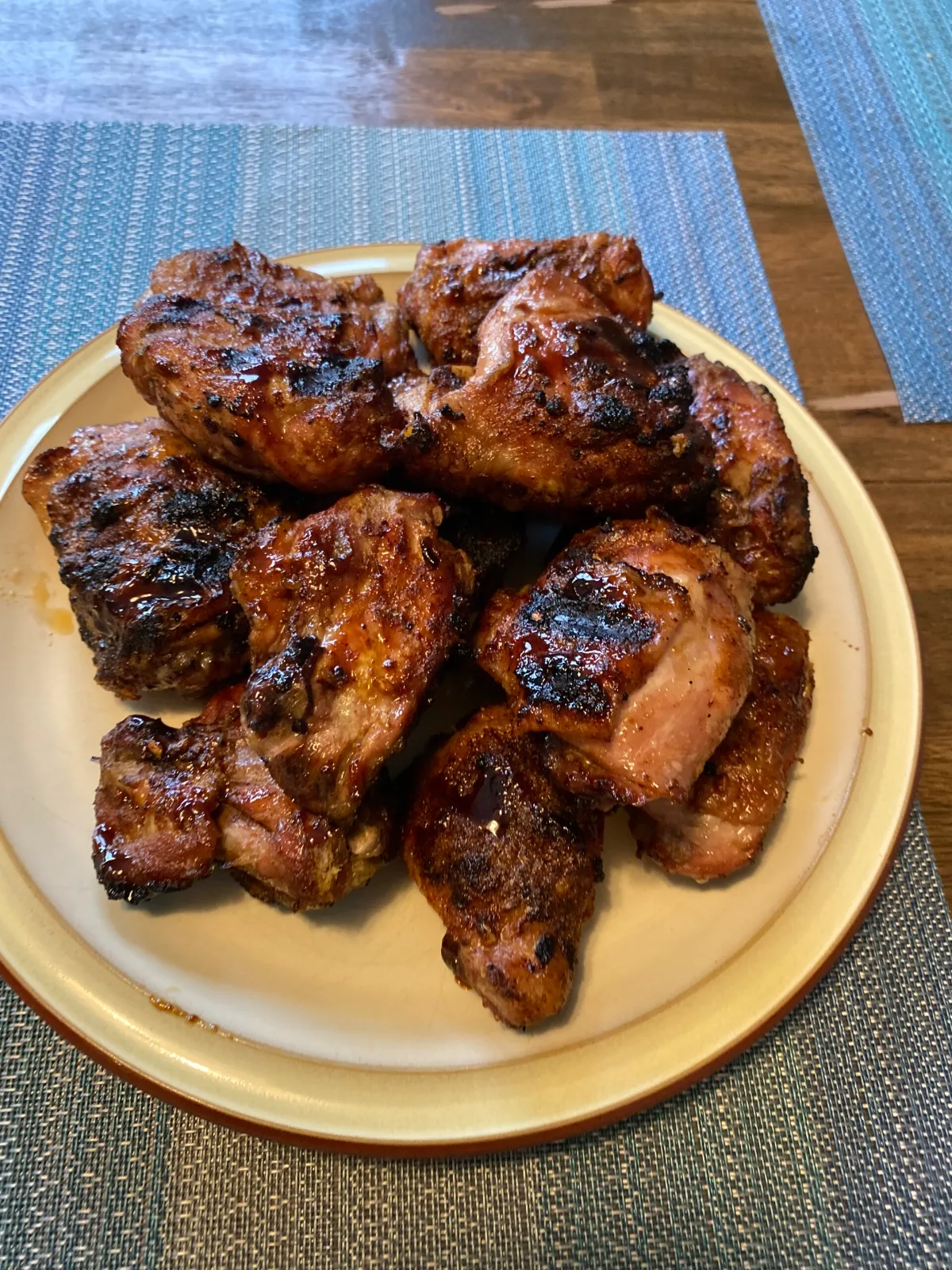 Honey Glazed Grilled Chicken Thighs