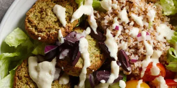 Greek Salad with Falafel