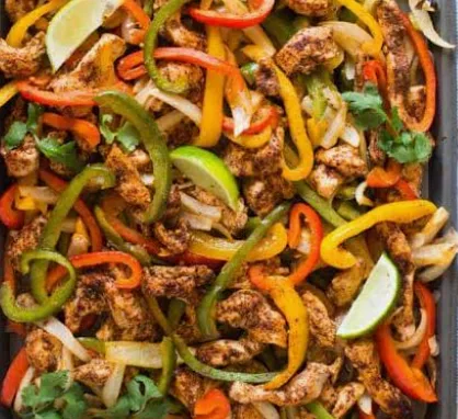 Sheet Pan Chicken Fajita Bake