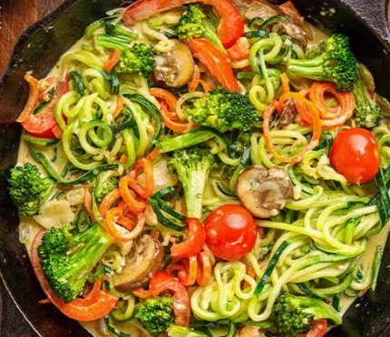 Zucchini Noodle Pasta Primavera