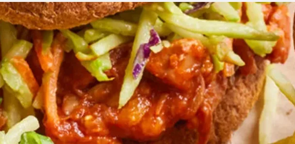 Jackfruit BBQ Sandwiches with Slaw