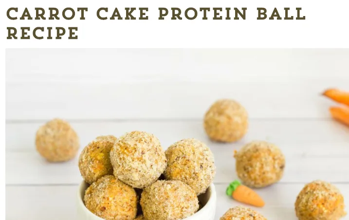 Carrot Cake Protein Balls