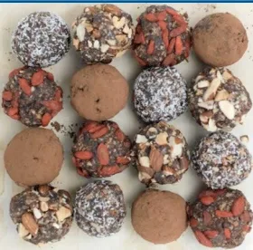 Raw Chocolate Cinnamon Energy Truffles